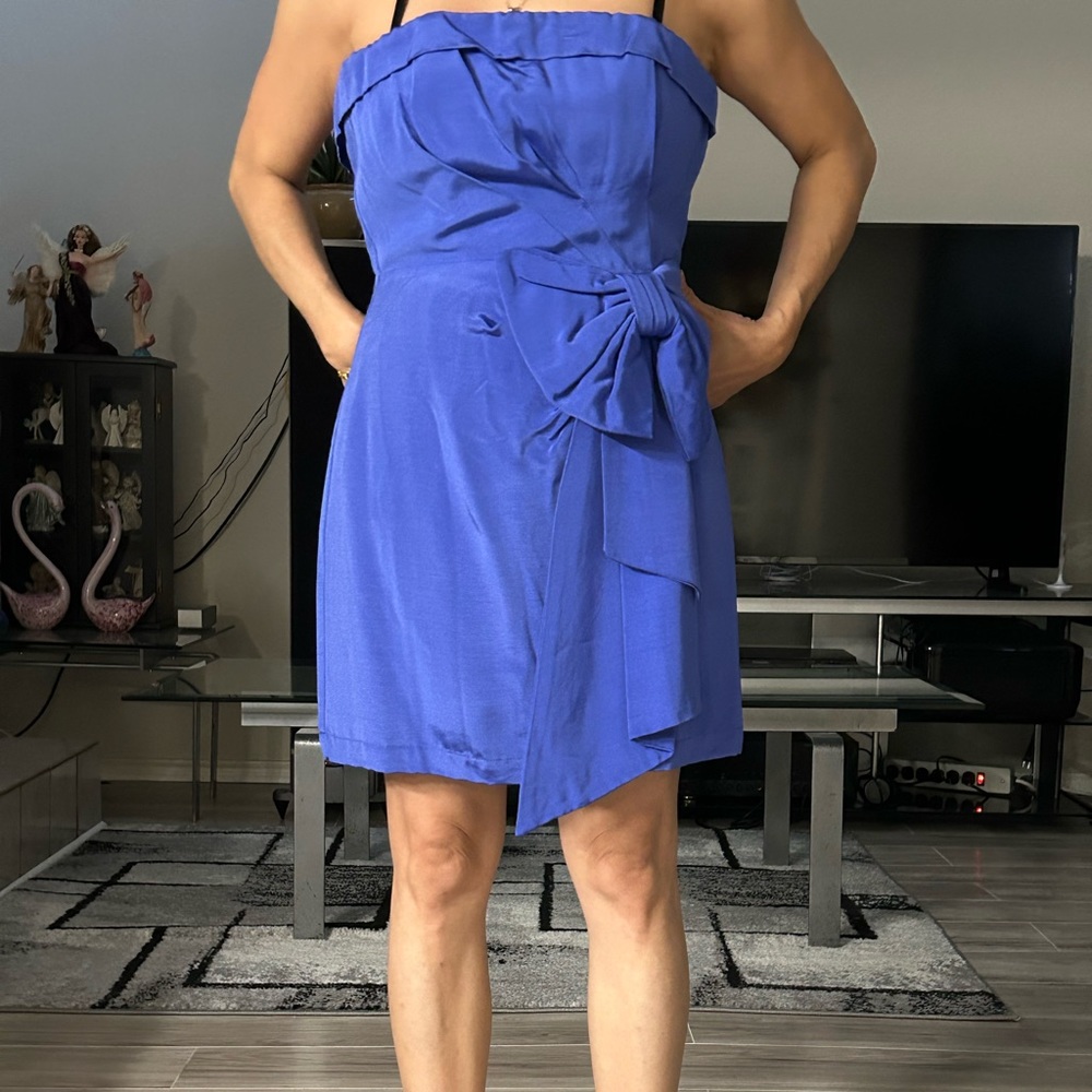 Women party blue dress new item